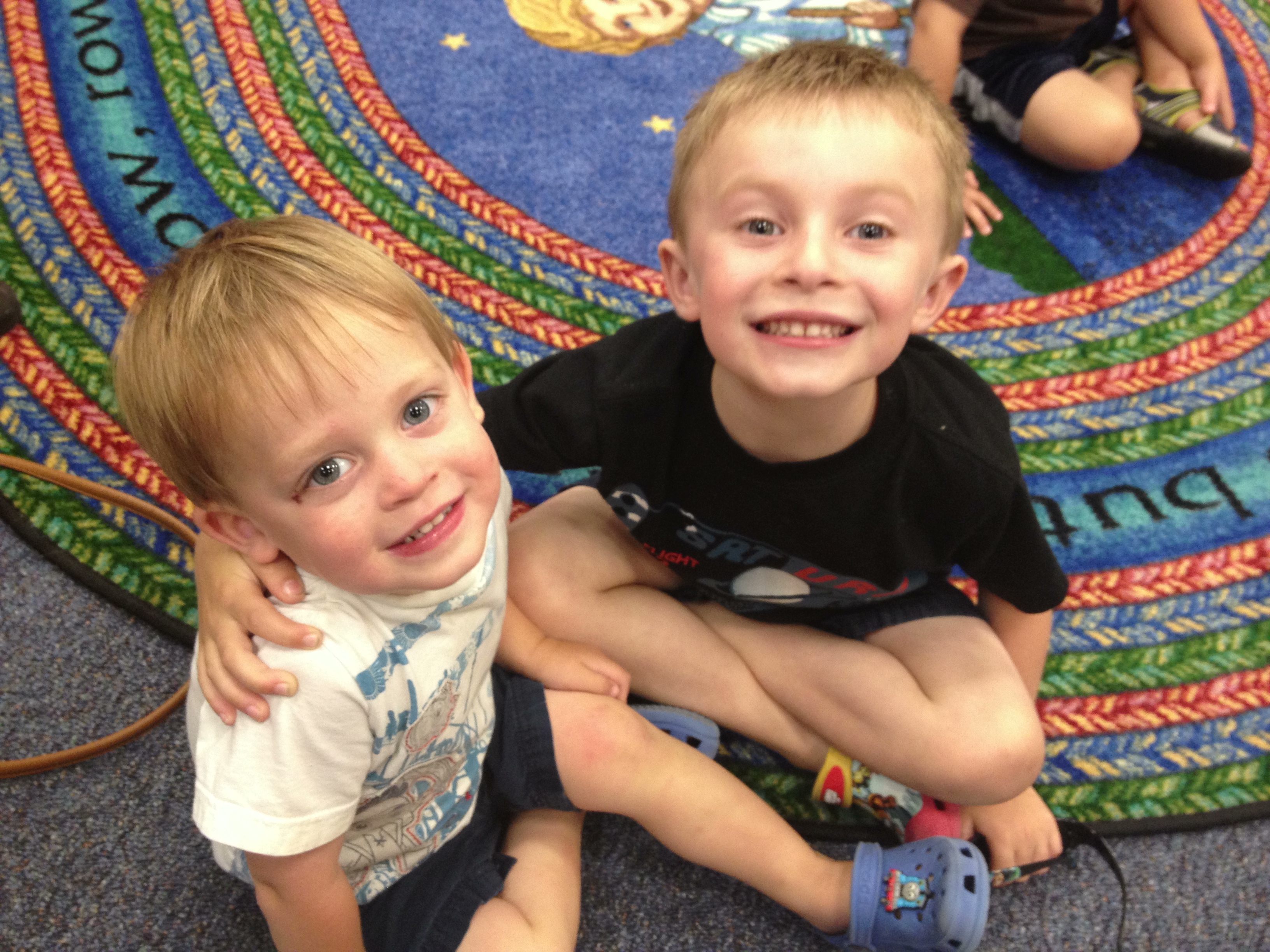 Open-ended play helps to teach siblings to work together and problem solve!