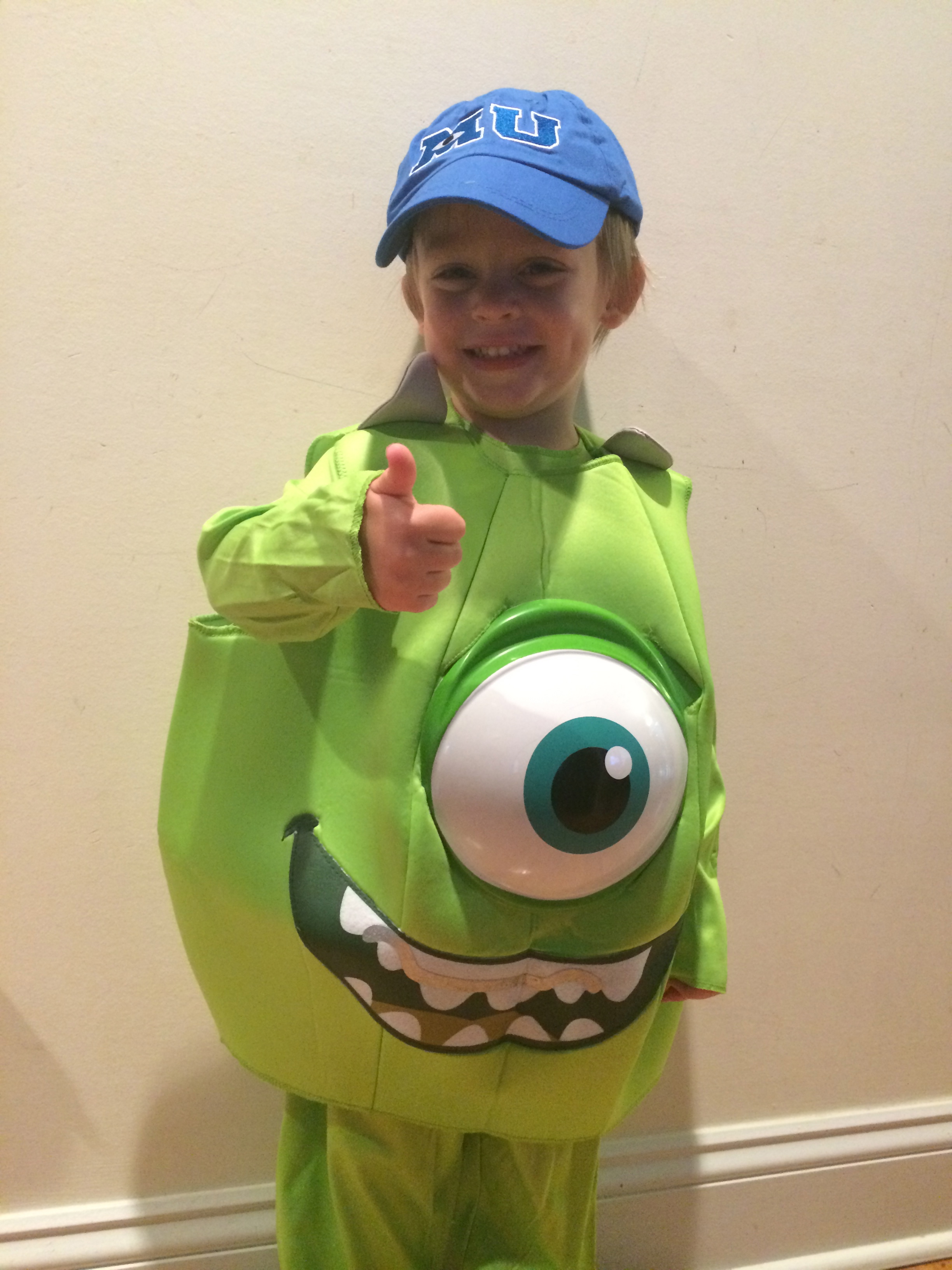 Doesn't Trevor look adorable in his Mike costume?